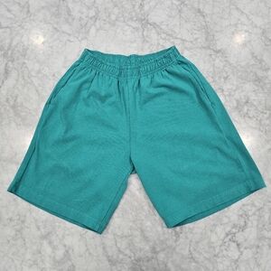 NWOT Sporty & Rich Teal Cotton Athletic Shorts Unisex‎ XS